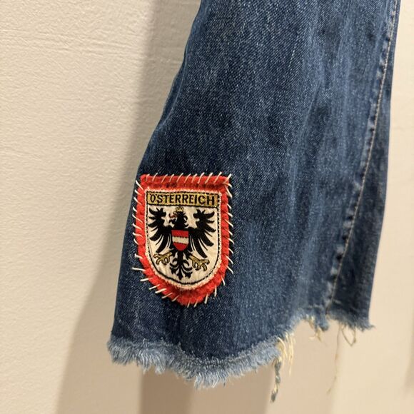 Levi's VTG Jeans 517 Big E Orange Tab Patches Bootcut 1969-1971 Talon Zip 32x34 - Picture 4 of 16